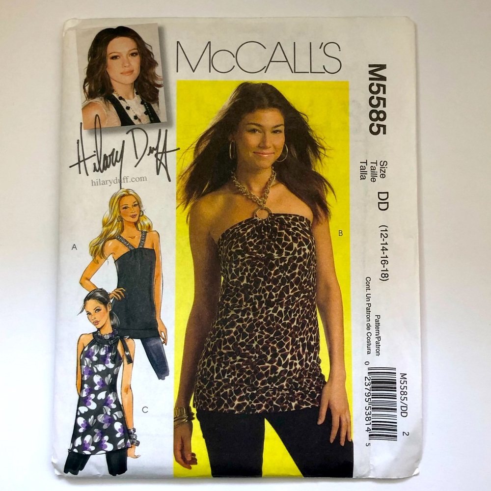 3 for $20 McCall’s Sewing Pattern M5585 New DD